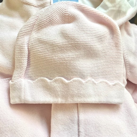 Jacadi 6m baby girl light sweater - blush pink - Picture 3 of 3